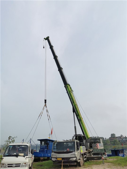 阳泉市桥梁建设吊装案例